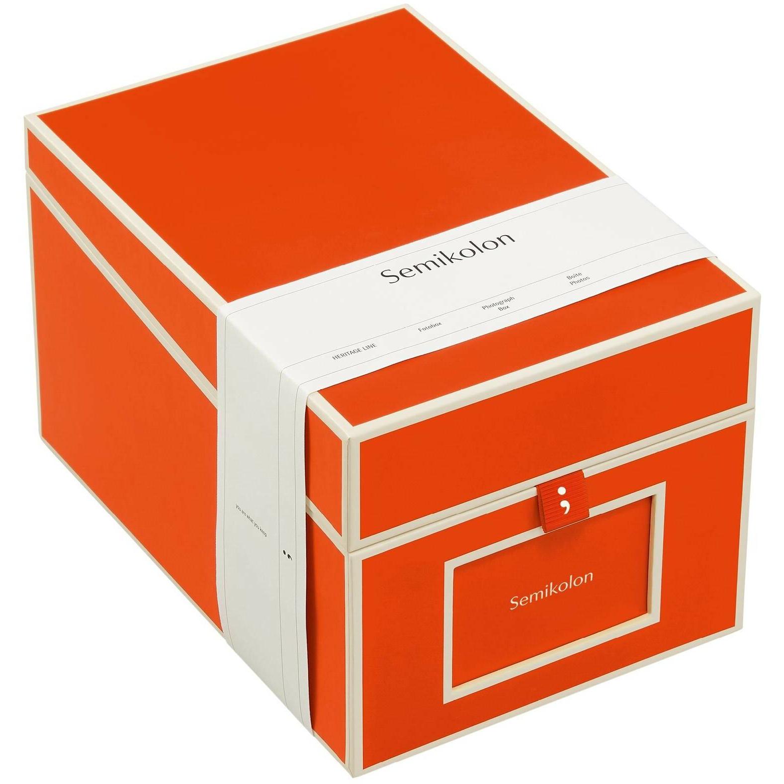 Semikolon, Fotoalbum, Fotobox Orange (9 x 13 cm, 10 x 15 cm)