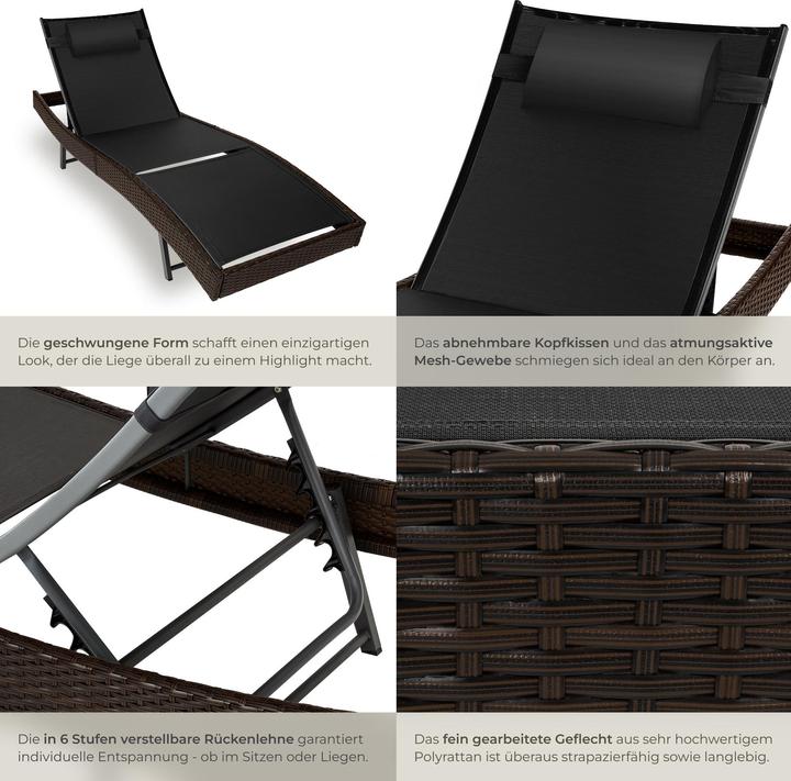 Immagine prodotto tectake Sdraio Moana (211 cm)