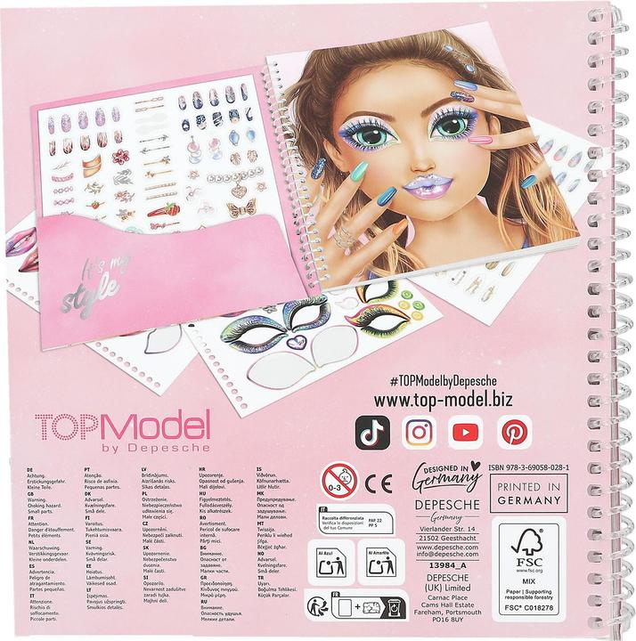 Actual product image Top Model DEPESCHE TOPModel Stickerbuch Dress Me Up Face