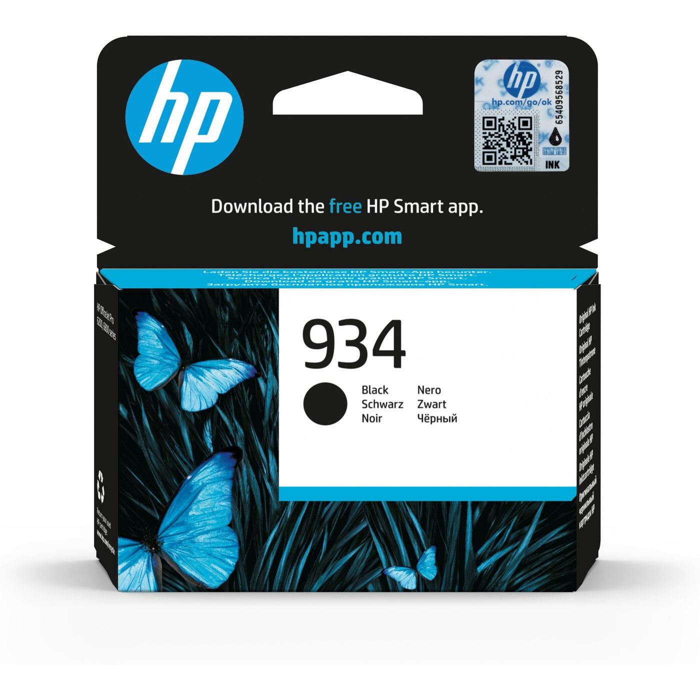 HP, Druckerpatrone, 934 Black Original Ink