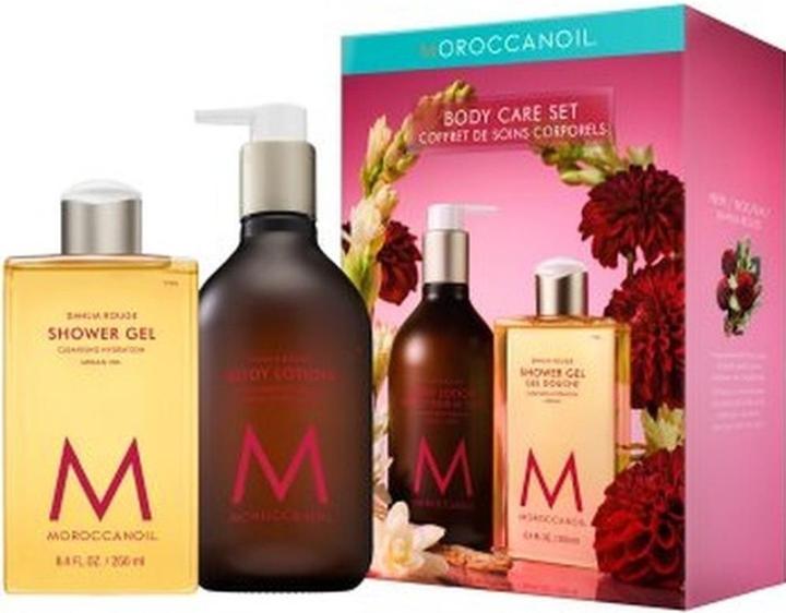 Moroccanoil Handseife und Creme Geschenkset Dahlia Rouge 100 Ml