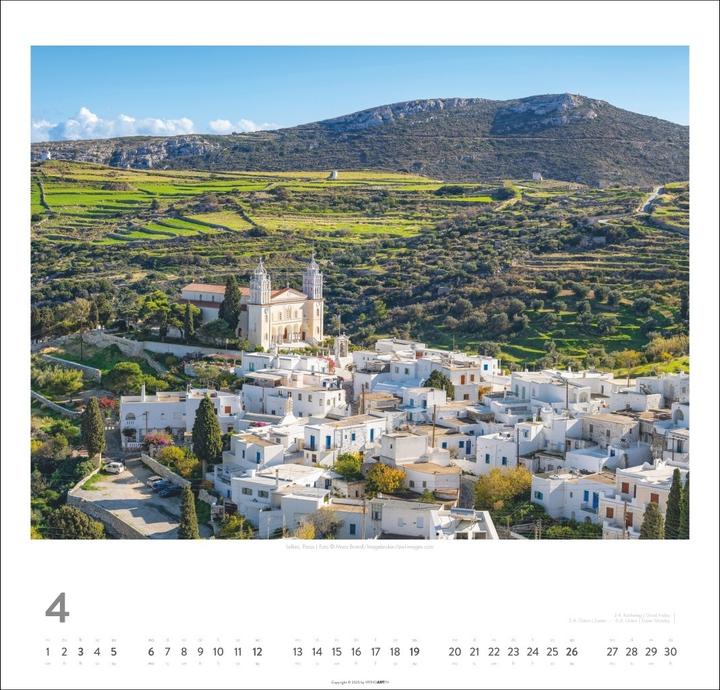 Actual product image Griechische Inseln Kalender 2026 - Im Land der Götter (48 x 46 cm)