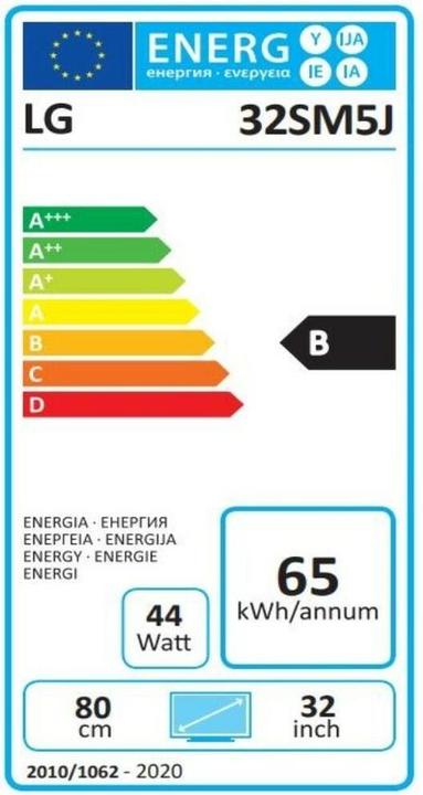 Etichetta energetica LG 32SM5J-B (32")