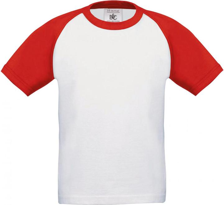 Produktbild B&C Kinder-Baseball-T-Shirt (12XL)