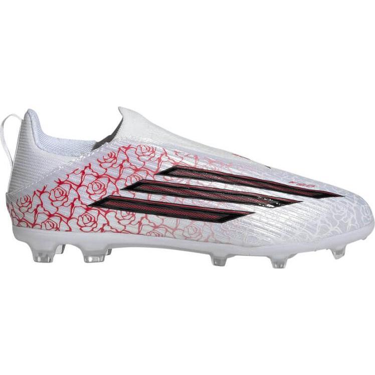 Adidas, Bambini, Scarpe da calcio, F50 Lamine Yamal League Senza Lacci (28), Rosso, Bianco