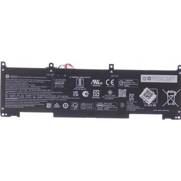 HP BATT 3C 45Wh (3 Zellen, 3790 mAh), Notebook Akku, Schwarz