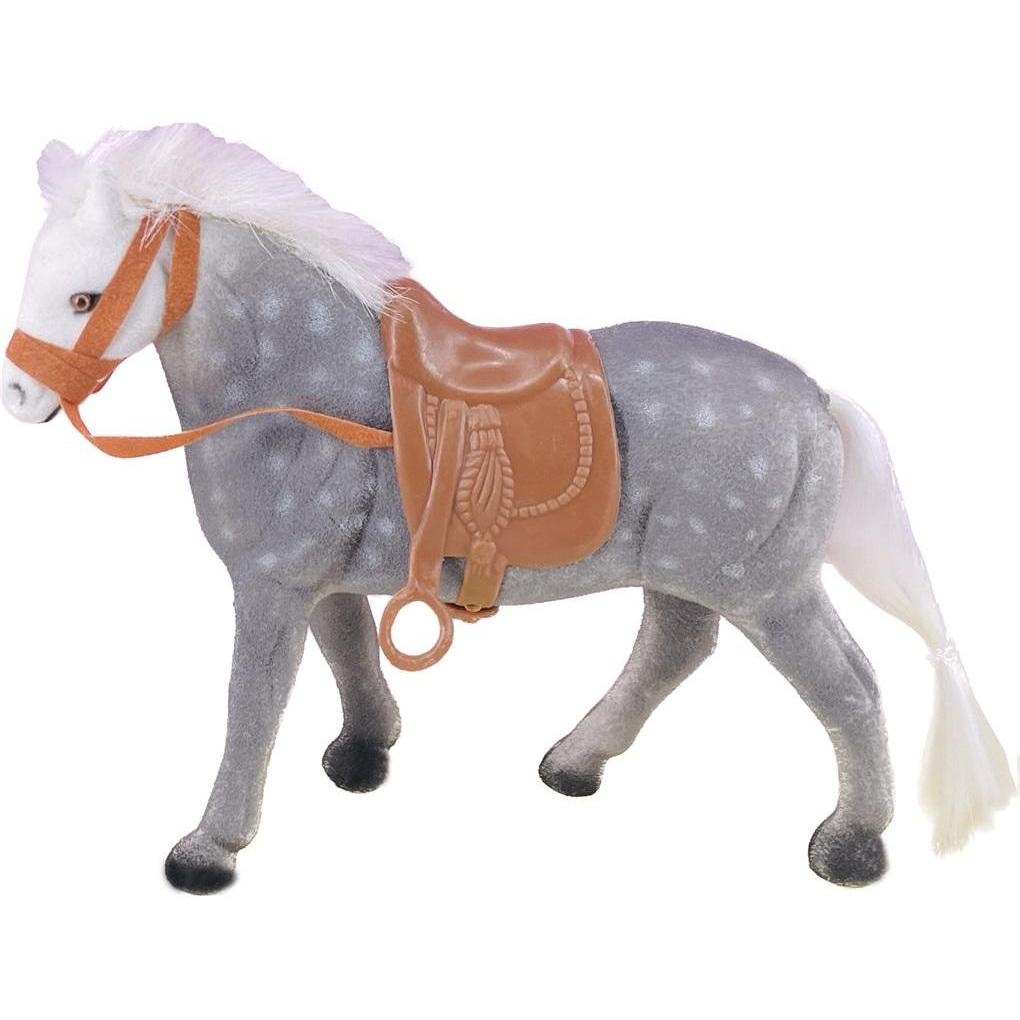 Trifox Graues beflocktes Pferd mit Punkten (54610807)