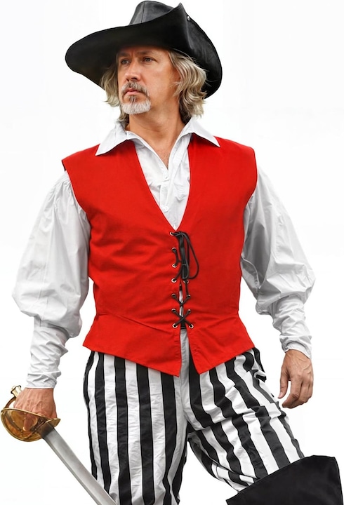 Supreme Replicas Piratenweste Rot