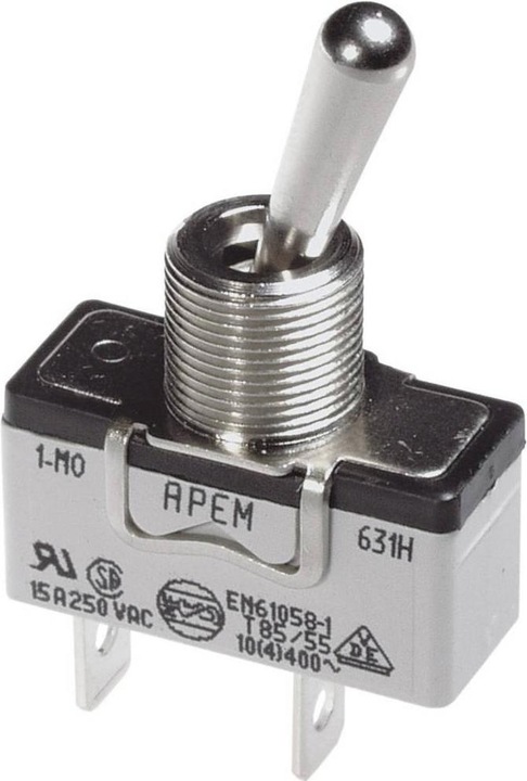 APEM Toggle Switch SP on off insulated lever
