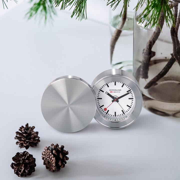 Actual product image Mondaine MSM.64411 Classic Travel Alarm Clocks