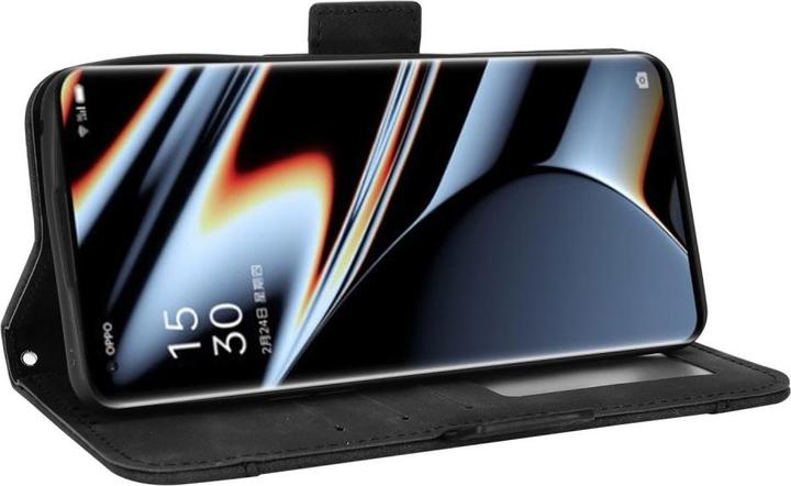 Actual product image Cover-Discount OPPO Find X5 Pro - case with many card slots dark blue (Oppo Find X5 Pro)