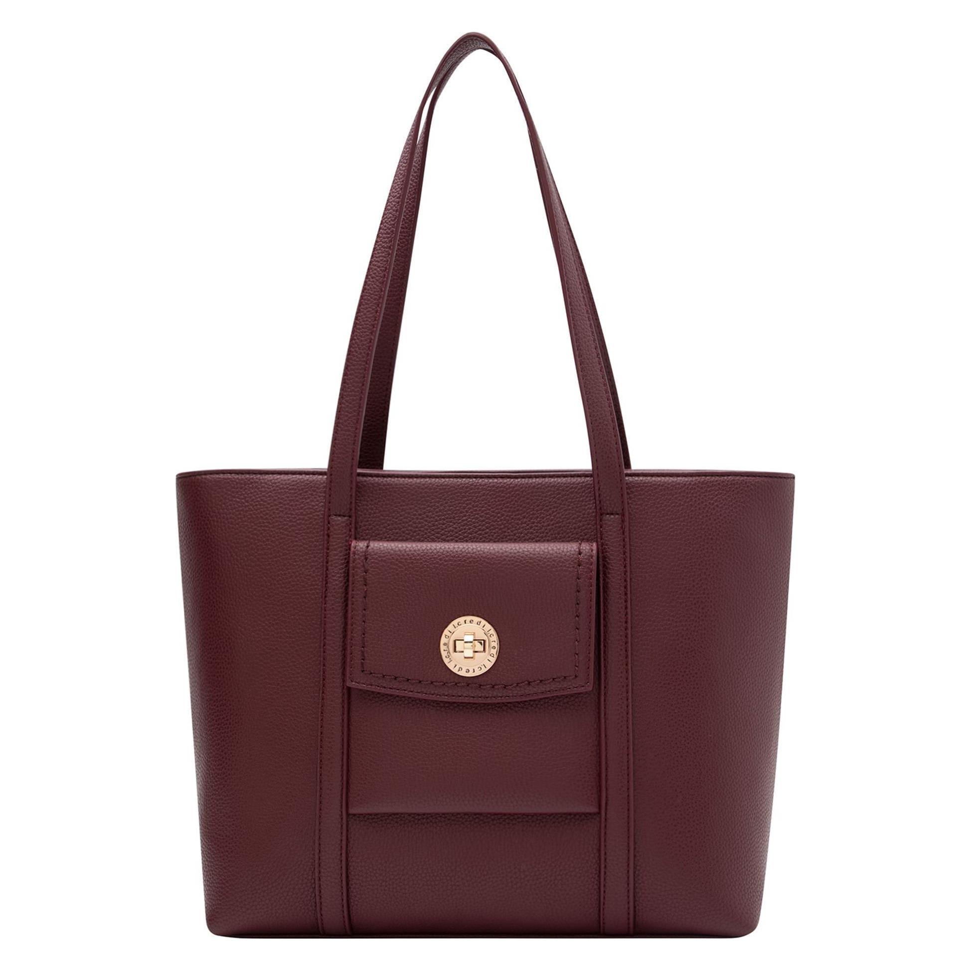 L.Credi, Damen, Tasche, Pelagia Shopper Tasche 48 Cm, Rot, (16 l)