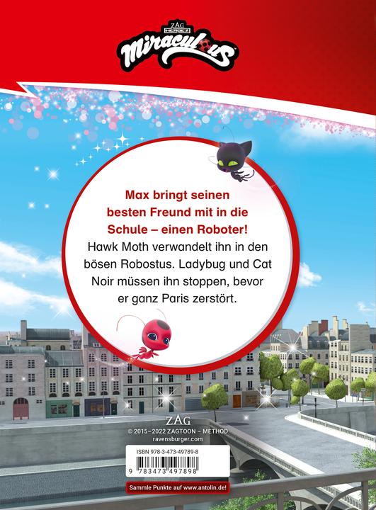 Immagine prodotto Ravensburger Miraculous: Roboter-Chaos - Das Erstlesebuch zur Serie (Tedesco, Anne Sheller, 2024)