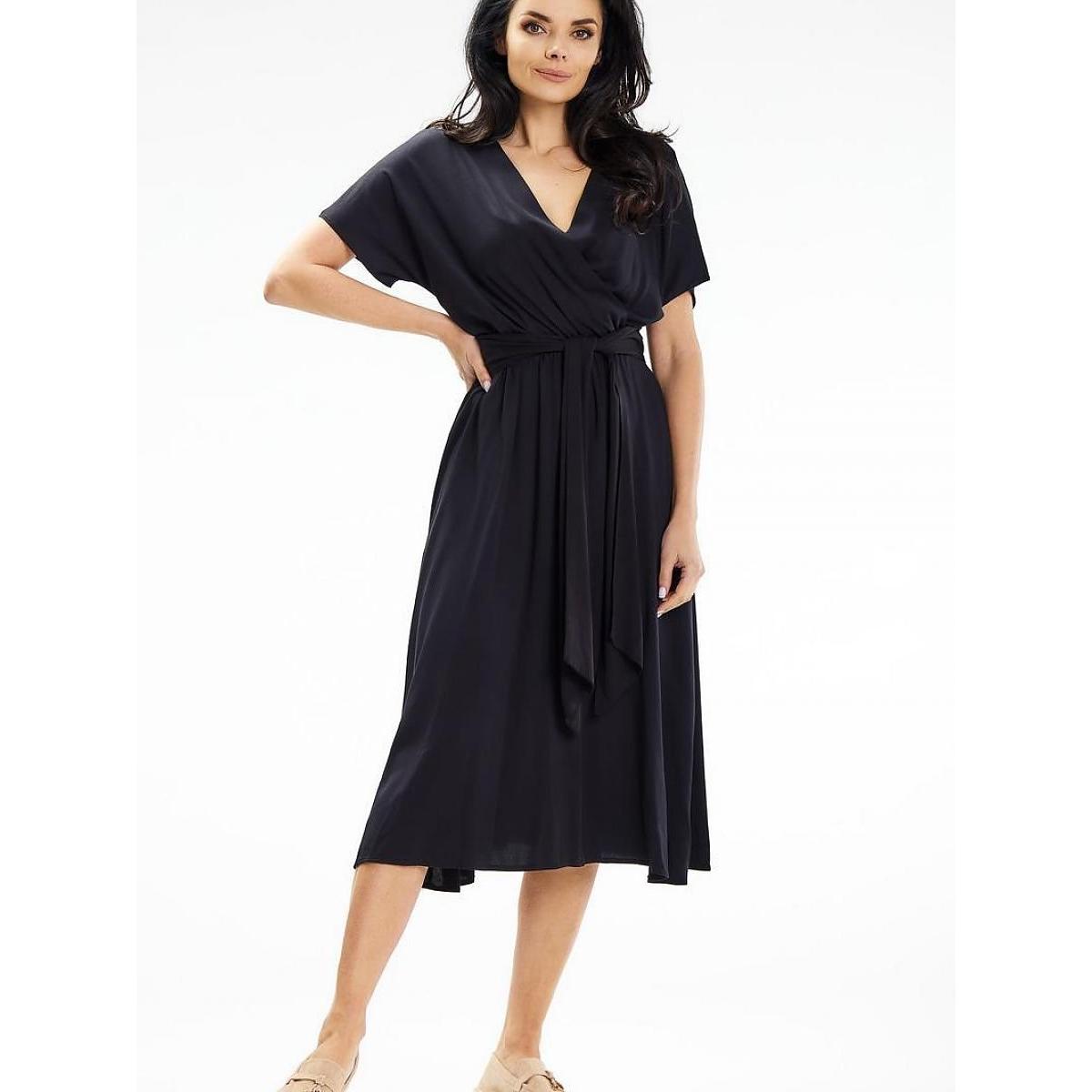 Awama, Damen, Kleider, Alltagskleid model, Schwarz, (M)