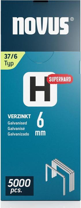 Immagine prodotto Novus Graffette a filo sottile H 37 6 mm Super Hard