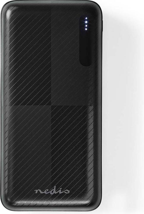Produktbild Nedis Powerbank | 20000 mAh | 2x 3.0 A | Anzahl der Ausgänge: 2 | Ausgangsanschluss: 1x USB-A / 1x U (20000 mAh, 18 W, 18 Wh)