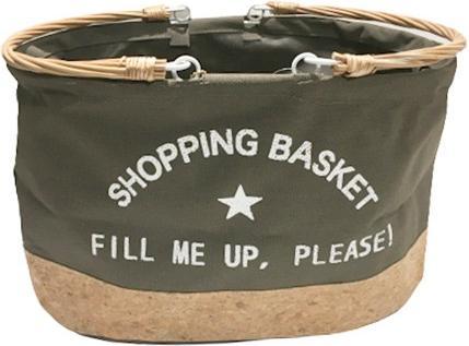 Image du produit Bekos Panier d'achat en coton et liège FILL ME UP!
