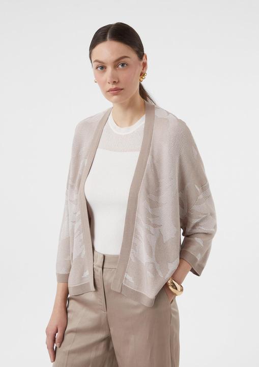 Produktbild Comma Strickjacke Floral gemusterter Cardigan aus Feinstrick (M)