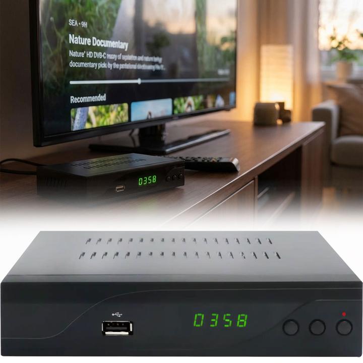 Produktbild DVBC-120, Kabel, Fuld HD, DVB-C, 4:3,16:9, MPEG4, JPEG (DVB-C, CI-Schacht)
