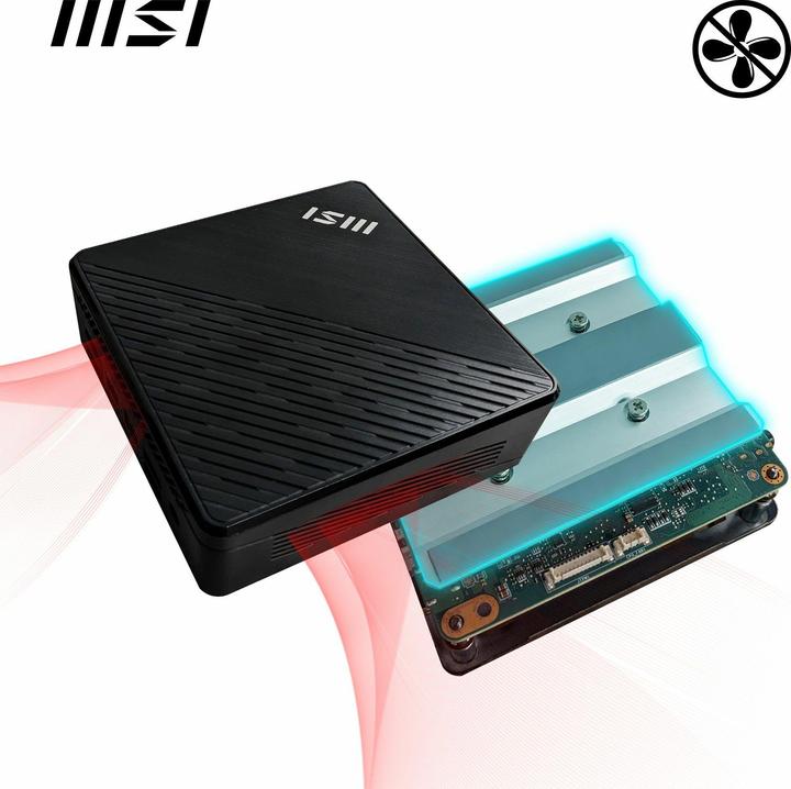 Actual product image MSI Cubi N ADL S-254AT /4GB/128GB SSD W11P (128 GB, 4 GB, Intel N200, Intel UHD Graphics)