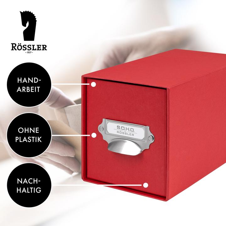 Produktbild Rössler CD-Schubladenbox rot (CDs)