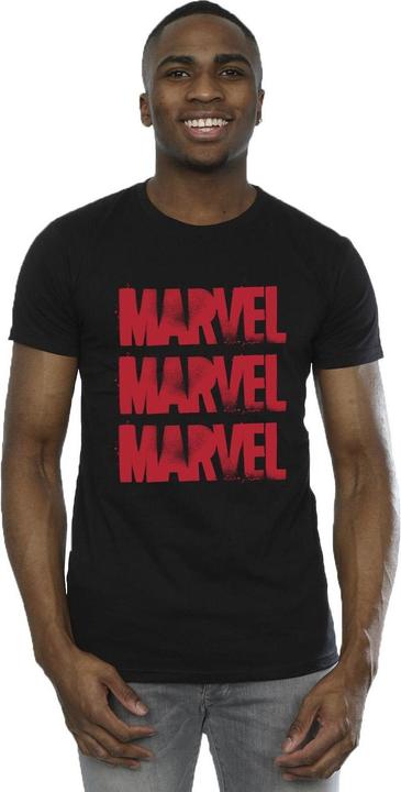 Produktbild Red Spray Logos TShirt (S)