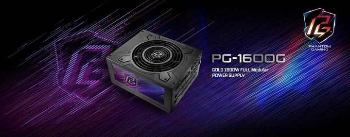 Actual product image AsRock Zasilacz PHANTOM GAMING 1600W 80 Plus Gold (1600 W)
