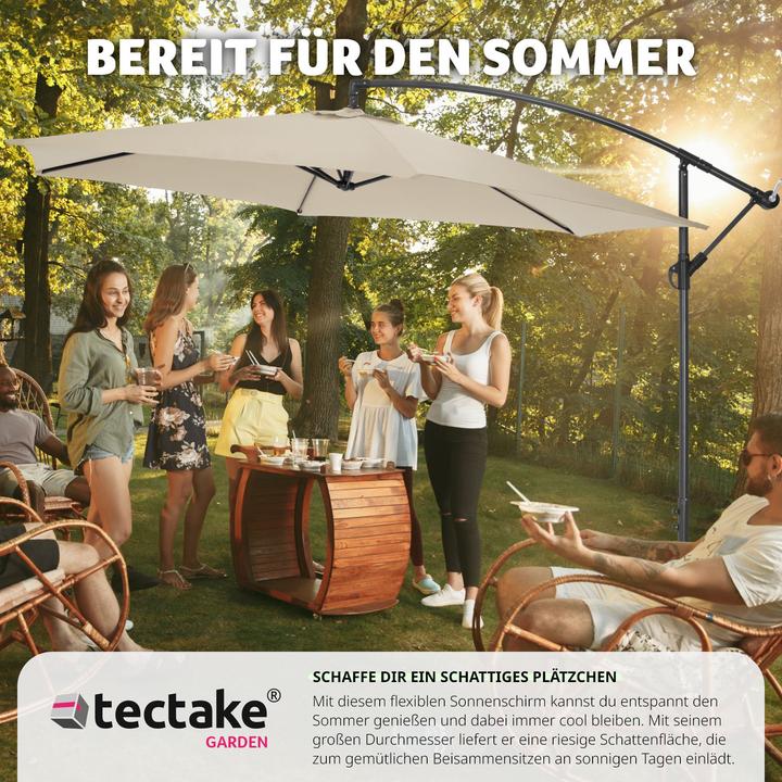 Image du produit tectake Parasol déporté (3.50 m)