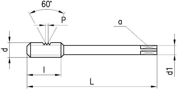 Actual product image Neriox Machine tap drill HSS-E, DIN374, MF4 x 0.5