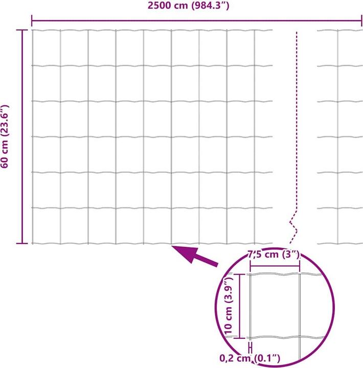 Produktbild vidaXL Stahlzaun