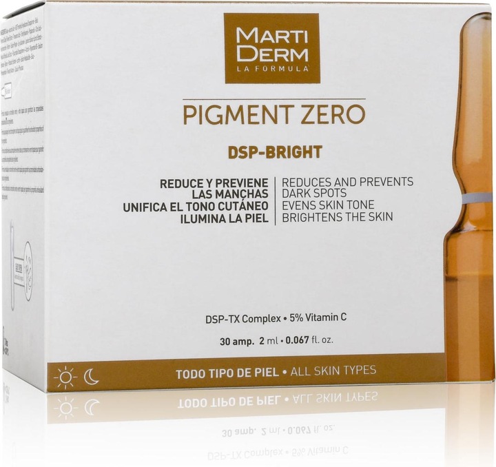 Actual product image Martiderm Pigment Zero DSP-bright 30 x 2ml ampoules (60 ml)