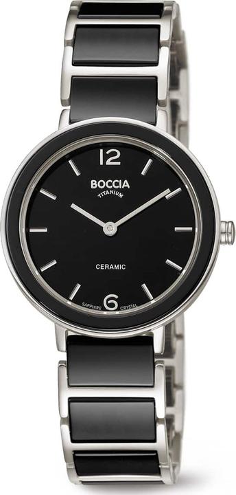 Actual product image Boccia 3311-02 Ladies Watch Ceramic Titanium 32mm 5ATM (Analogue wristwatch, 32 mm)