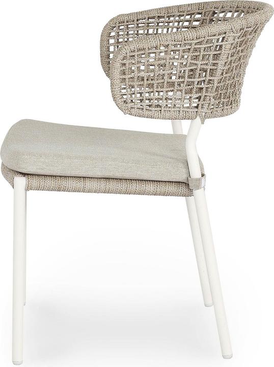 Productafbeelding Best Gartenstuhl mit Armlehnen Spitz sand, Metall, 2 St.