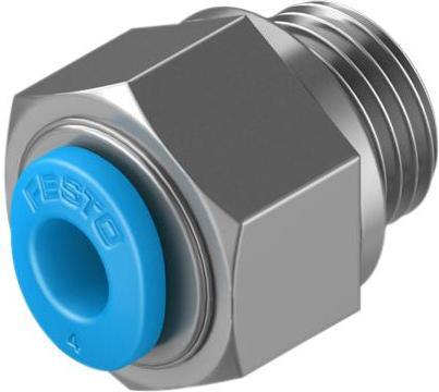 Actual product image Festo Push-in Fitting, Male G1/8, 4mm (Pipe fitting)
