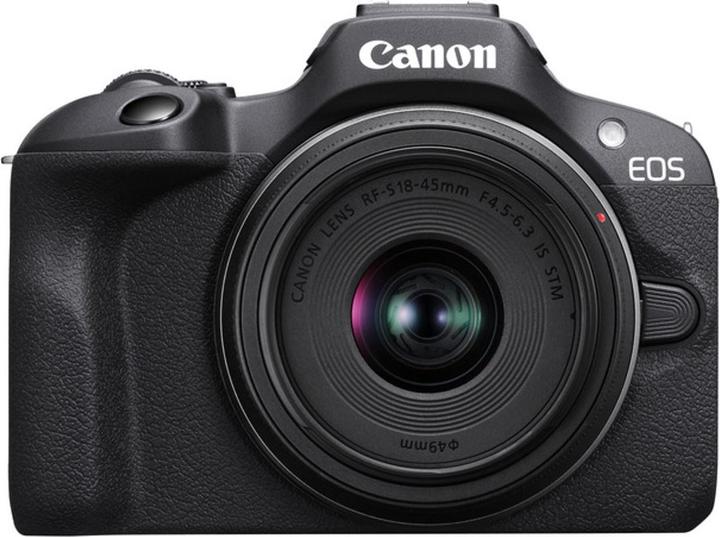 Produktbild Canon EOS R100 + RF-S 18-45 + RF 75-300 (18 - 45 mm, 24.10 Mpx, APS-C / DX)