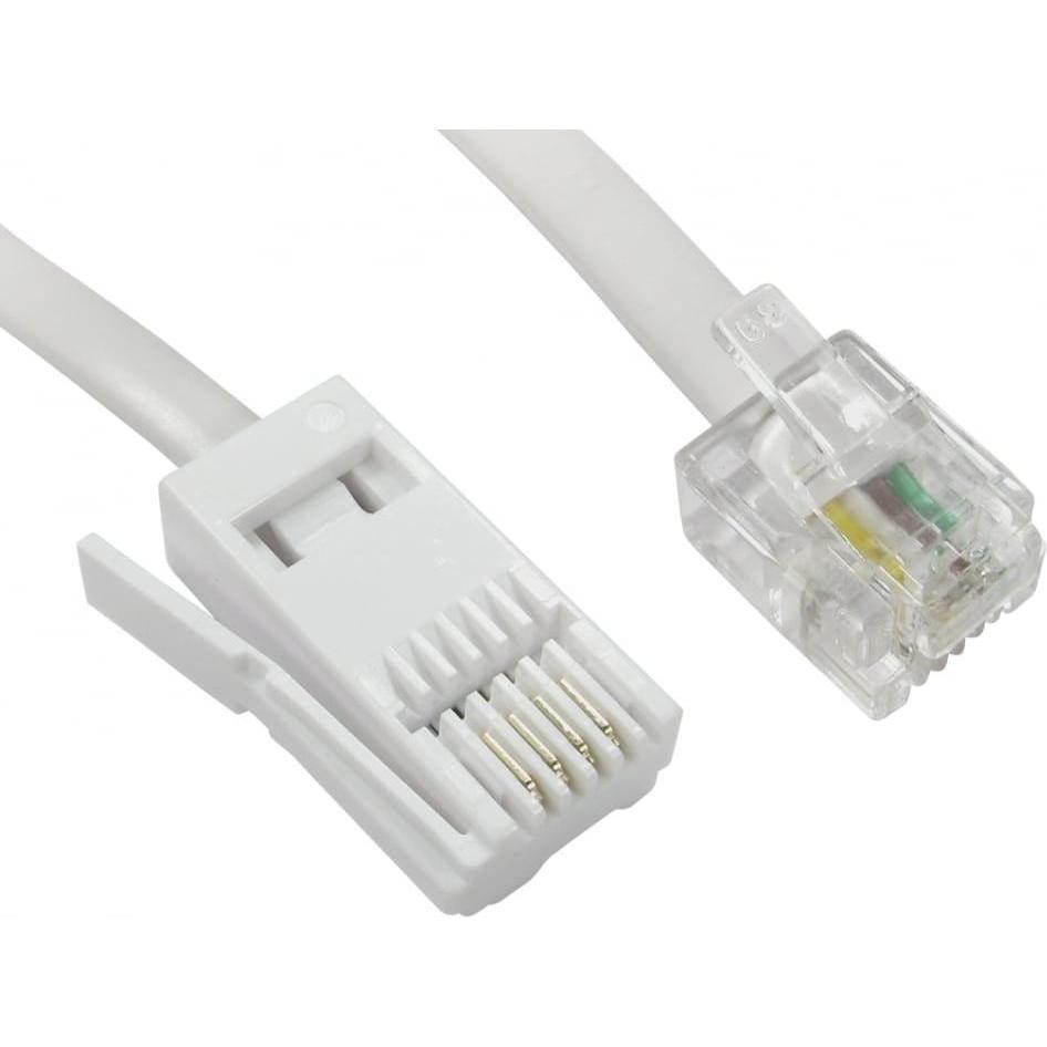 Cables Direct CDL 10m Crossover RJ11 (M)-BT (M), Telefon Zubehör