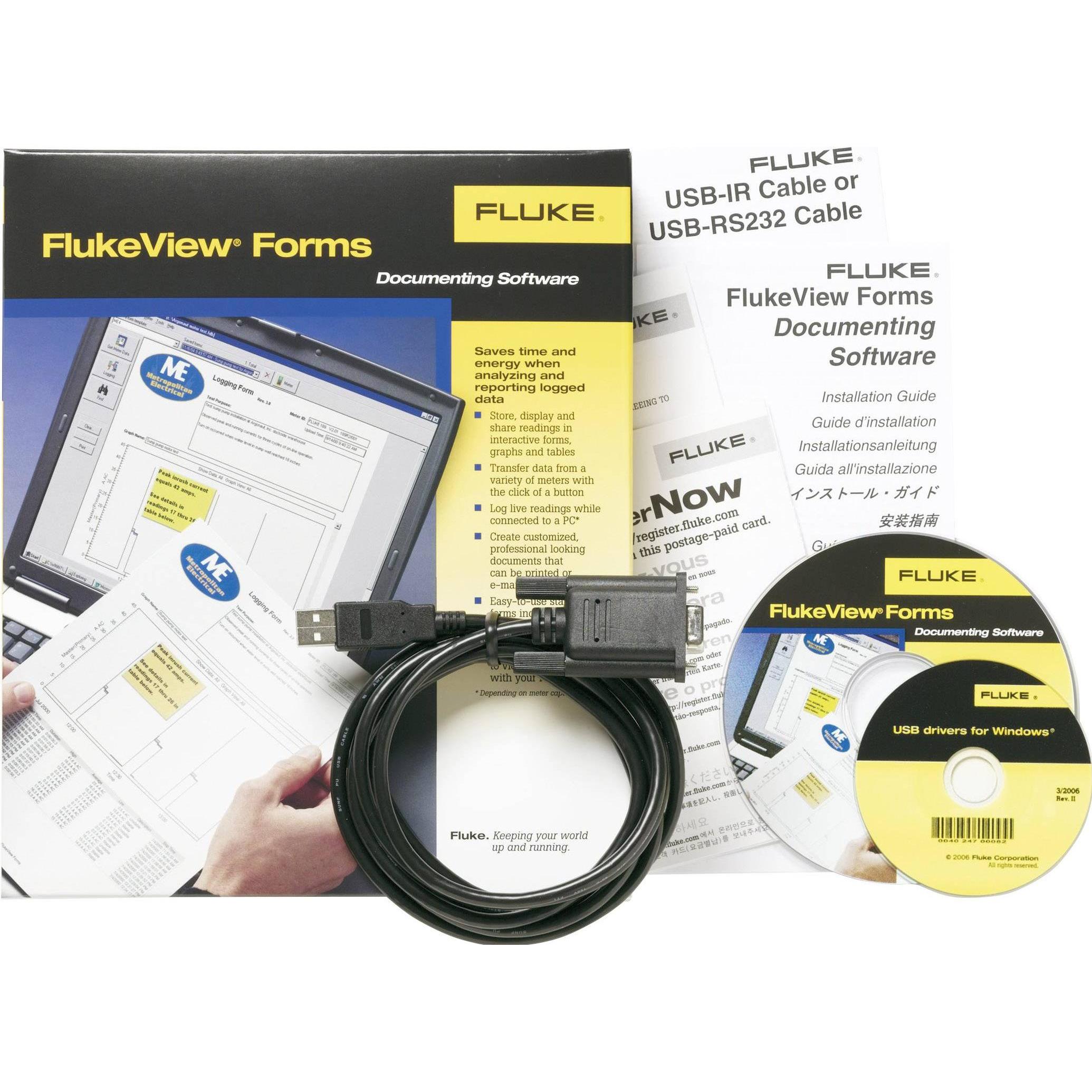Fluke Software di misurazione FVF-SC4 Adatto, Misurazione, Arancia, Giallo