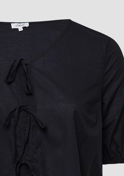 Immagine prodotto s.Oliver Bluse Baumwollbluse mit V-Ausschnitt und Puffärmeln (52)