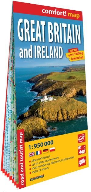 Produktbild comfort!map Grossbritannien und Irland 1:950.000