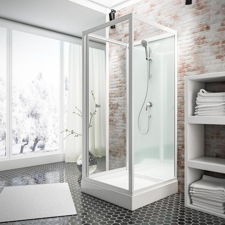 Schulte Complete Juist II glass rear wall 80x80 cm D1916704 04 50 210 (80 cm, 80 cm, 210 cm)
