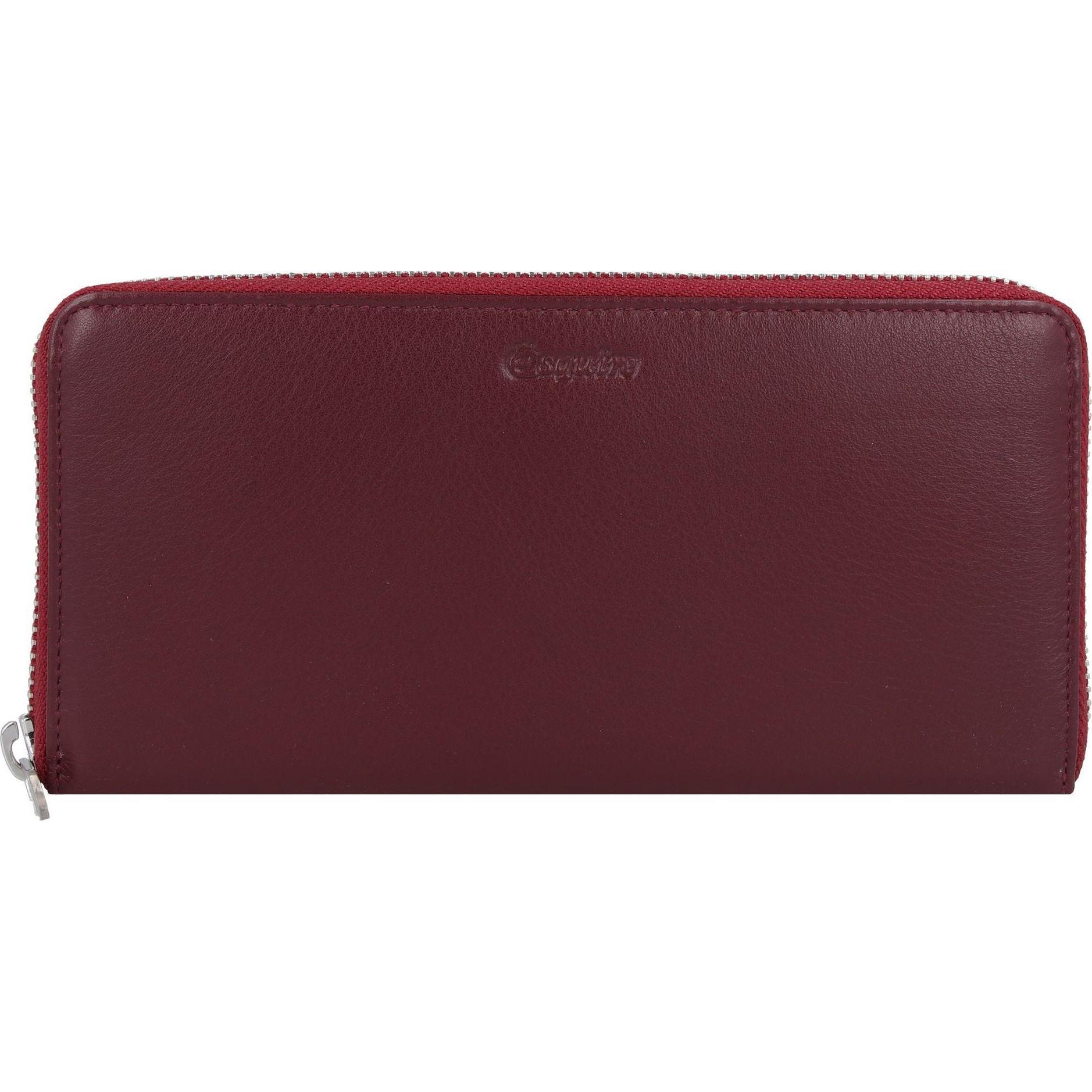 Esquire, Damen, Portemonnaie, Viktoria Geldbörse RFID Leder 19 cm, Rot
