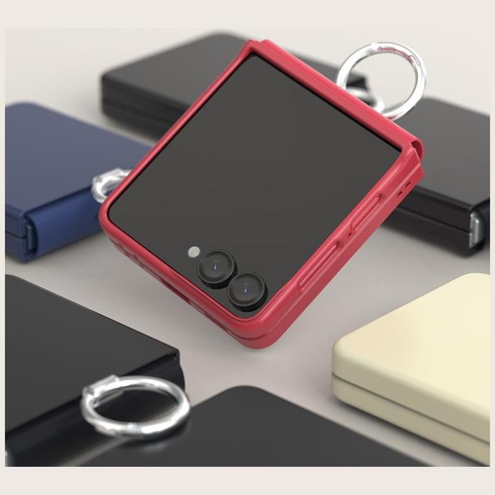 Actual product image Araree Case Aero Flex R East-Grip Ring for Samsung Galaxy Z Flip7 navy (Samsung Galaxy Z Flip7)