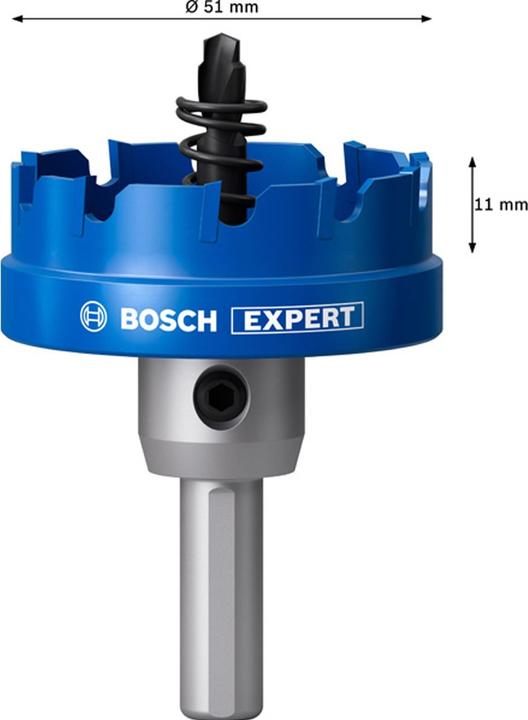 Productafbeelding Bosch Professional Zubehör Blau Zubehör 2608901434 Präzision für Bleche Hartmetall 51 mm (51 mm)