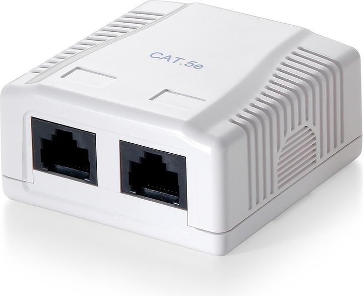 equip UTP Kat.6 2-Port AP-Buchse weiss (Kabel Zubehör)
