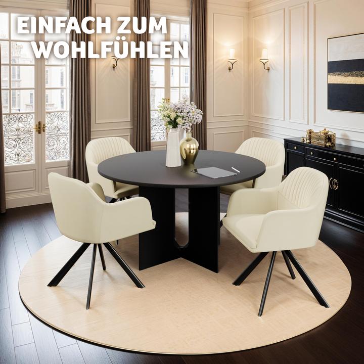 Immagine prodotto tectake Samt-Drehstuhl Lona mit dicker Polsterung