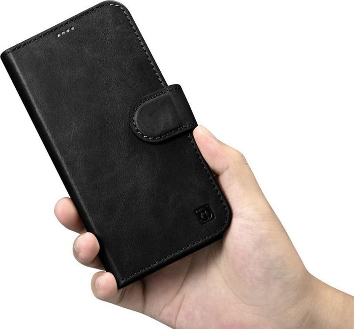 Image du produit iCarer oil Wax Wallet Case 2 in1 Cover iPhone 14 Plus Anti-RFID Cuir Flip Case Noir (WMI14220723) (Apple iPhone 14 Plus)