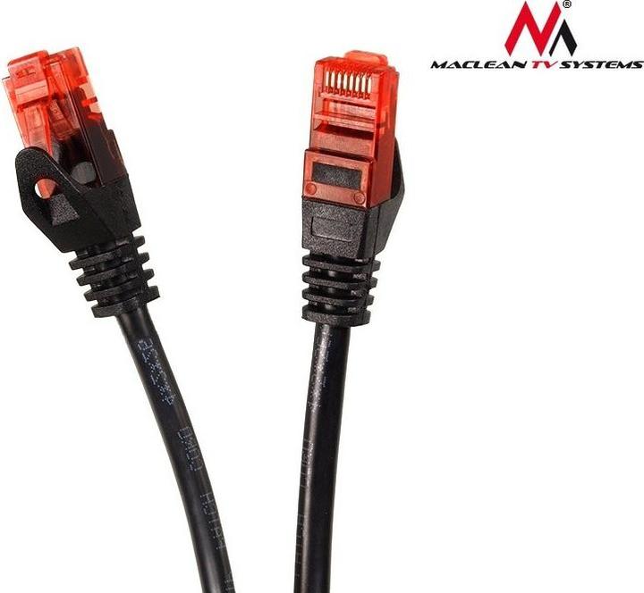 Produktbild Maclean MCTV-741 MCTV-741 Patchkabel UTP cat6 Kabel Stecker-Stecker 20m schwarz (U/UTP, CAT6, 20 m)