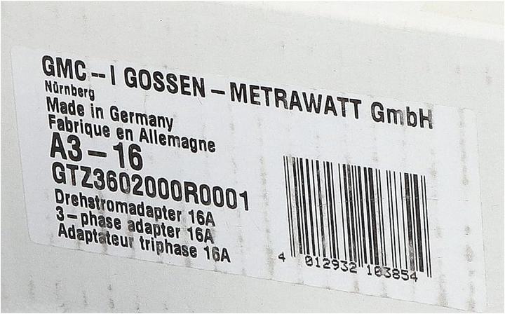 Produktbild Gossen Messadapter CEE-Stecker 16 A 5