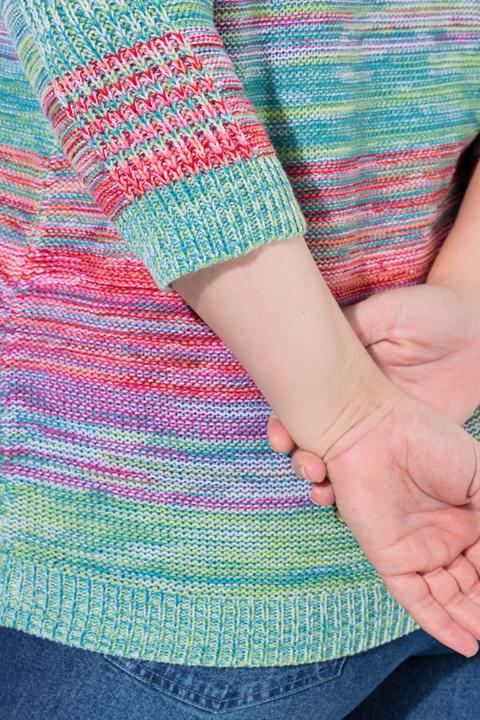 Produktbild Miamoda Pullover, bequeme Passform, Melange-Linksstrick (58)