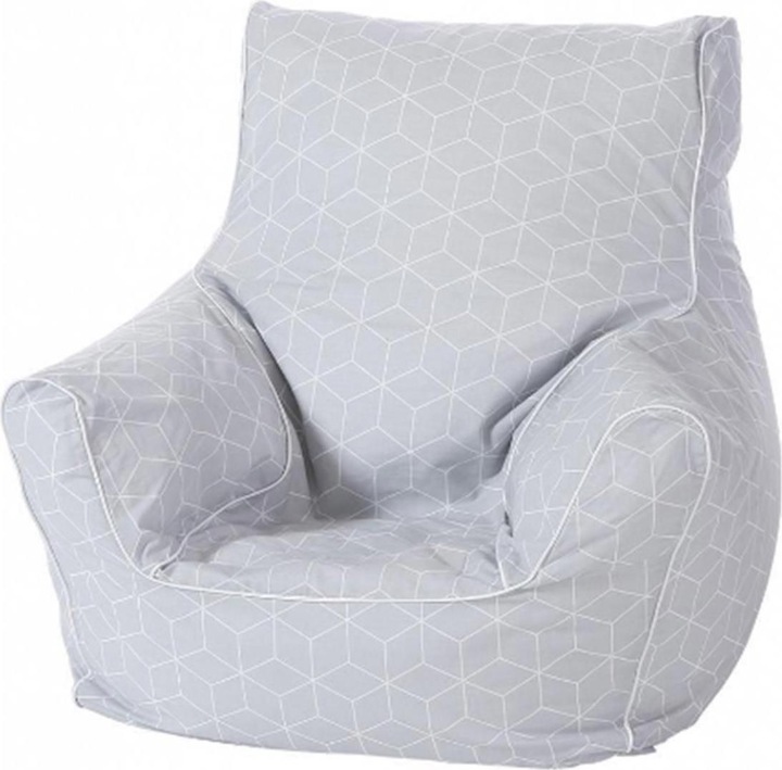 Produktbild Knorrtoys Kindersitzsack - "Geo cube grey" (Kindersessel)